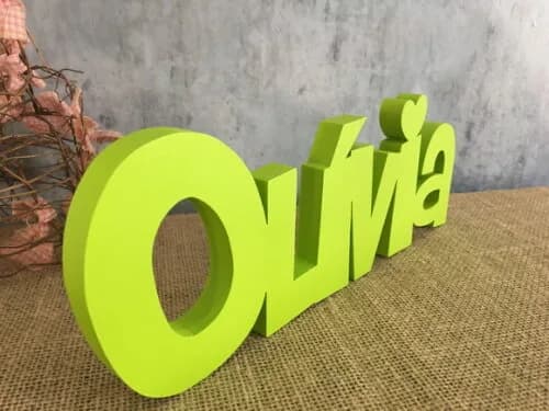 Letras de MDF -Nomes.