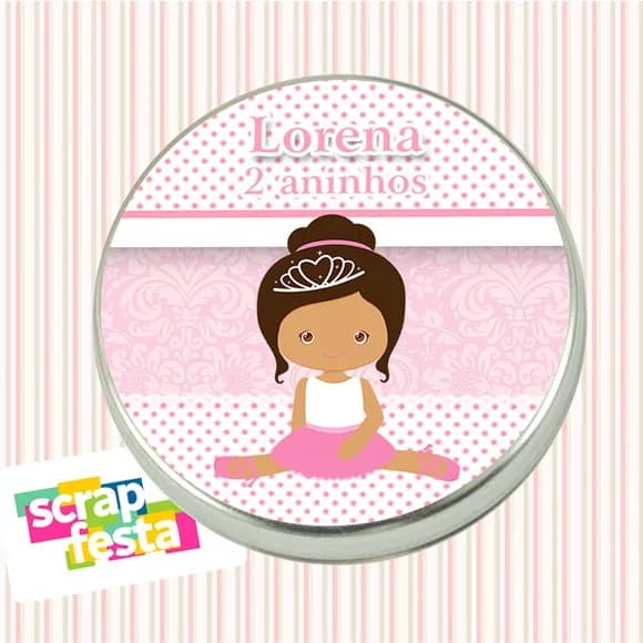 Latinhas Personalizadas Festa Bailarina