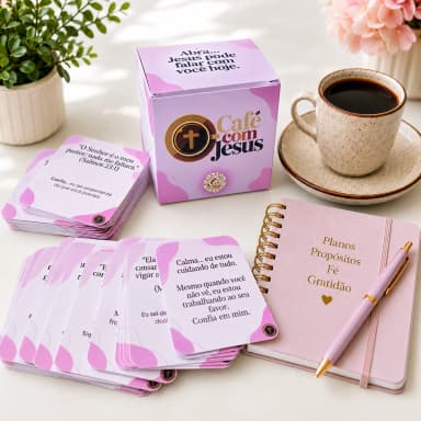 Jesus Caixa Rosa | 105 Mensagens Bíblicas | Caixinha Devocional Cristã | Presente Evangélico | Versículos Inspiradores