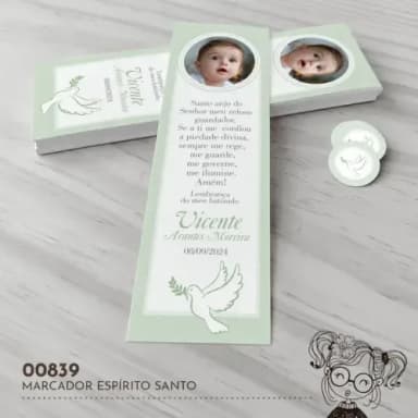 Marcador de Livro Espírito Santo - 00839