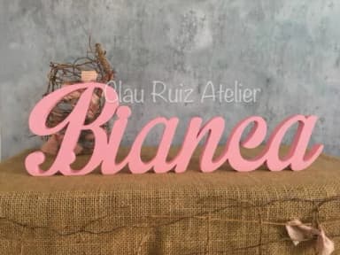 Letras de MDF -Nomes - Letras Cursivas