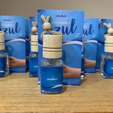 Aromatizador p/ Carro Brinde Empresa Novembro Azul