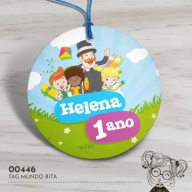 Tag Redonda Mundo Bita - 00446