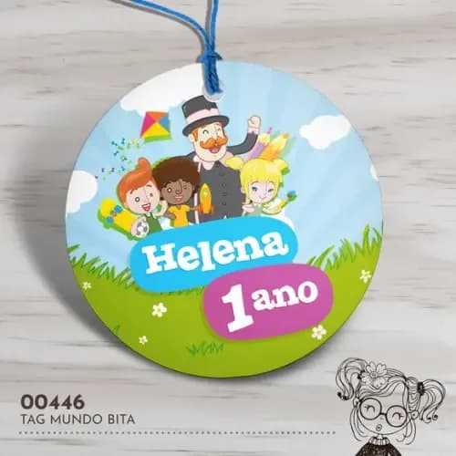 Tag Redonda Mundo Bita - 00446