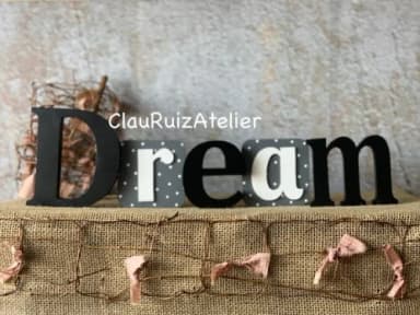 Letras de mdf Blocos Estrela