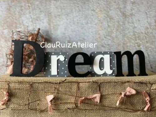 Letras de mdf Blocos Estrela