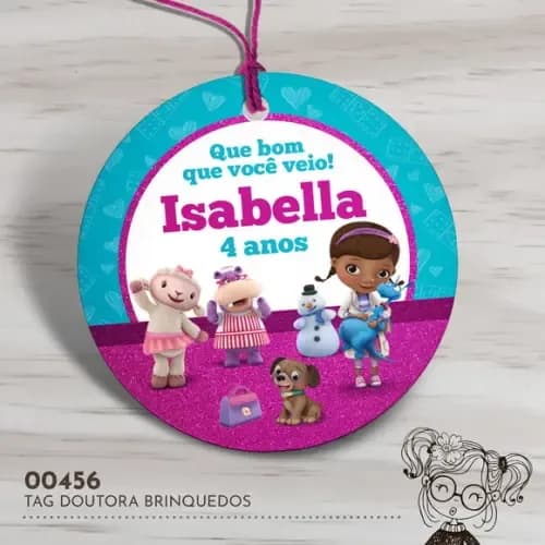 Tag Redonda Doutora Brinquedos - 00456