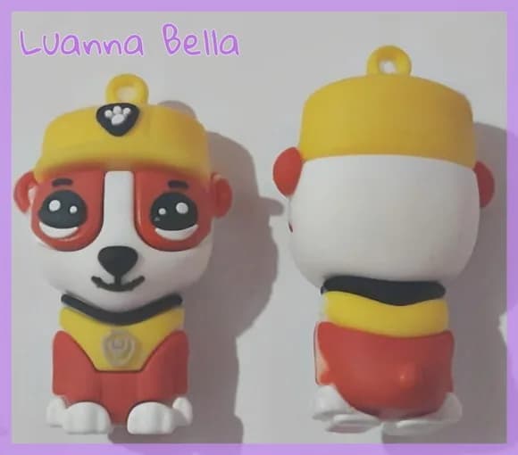 Pingente personagem Rublle de Borracha 5cm - Pct c/2 Unid