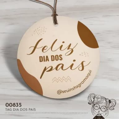 Tag Redonda Dia dos Pais - 00835