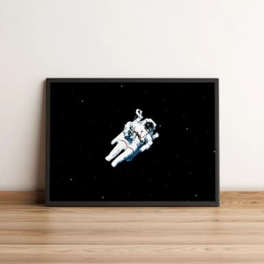 Quadro Astronauta Voando no Espaço 184