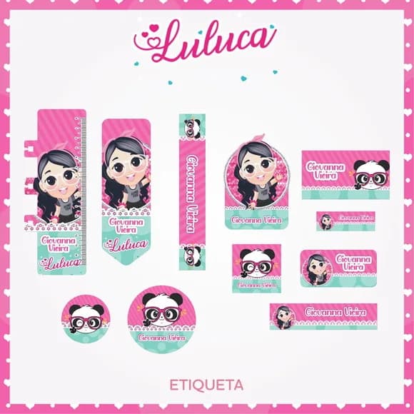 60 Etiquetas Escolares Personalizadas Prova D'agua