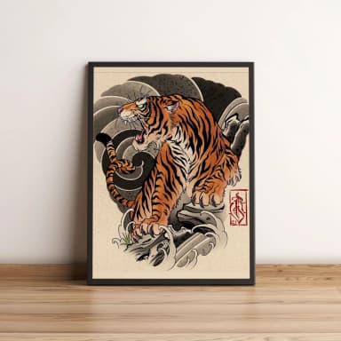 Quadro Tigre Japonês 186