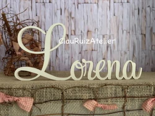 Nomes de mdf Linha Cursiva