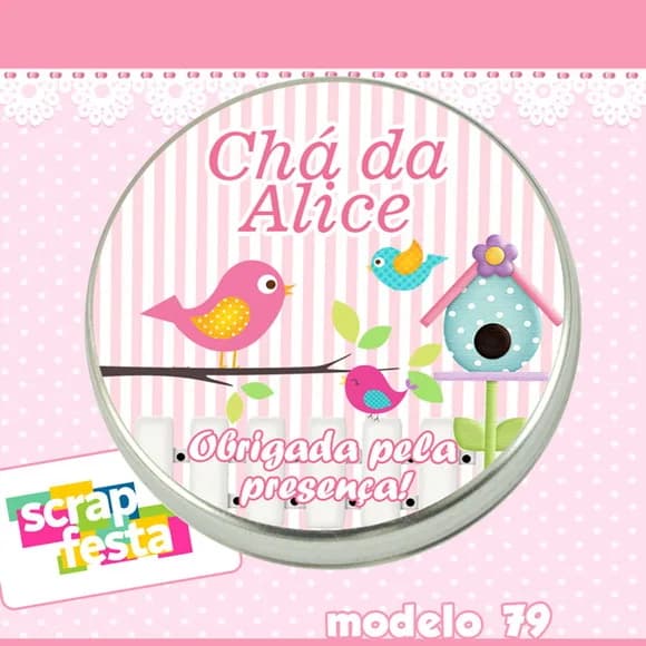 Lembrancinhas de Chá de Bebê Latinhas
