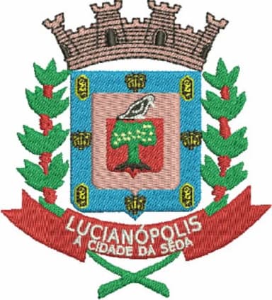 Bordado Brasão Prefeitura de Lucianópolis Sp