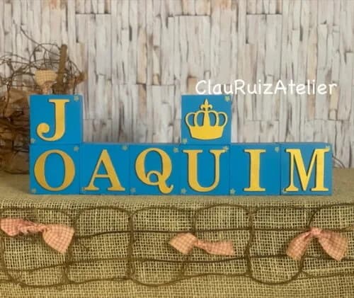 Decoração Infantil - Pequeno Príncipe Cubos 6x6cm