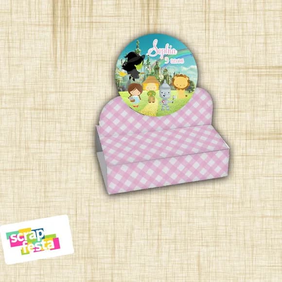 Porta Bis Duplo Personalizado Festa o Mágico de Oz