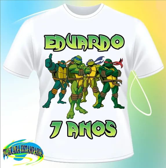 Camiseta Tartarugas Ninja/Turtles