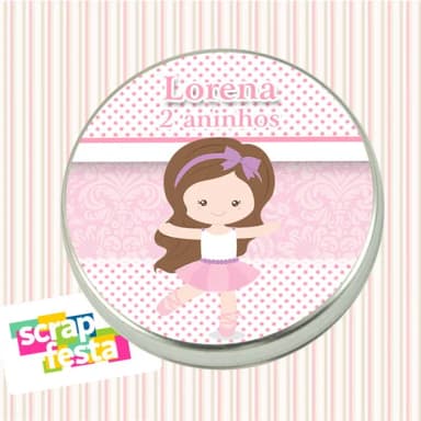 Latinhas Personalizadas Festa Bailarina