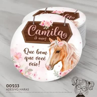 Adesivo Redondo Haras - 00233