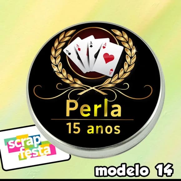 Latinhas Personalizadas Poker