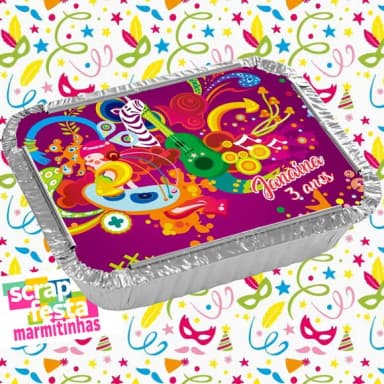 Marmitinha Personalizada Festa Carnaval