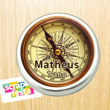 Latinhas Personalizadas Bússola Volta ao Mundo