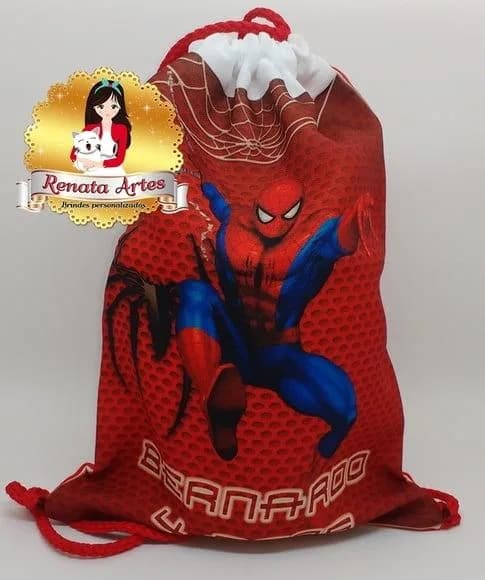Mochila de Tecido Homem Aranha