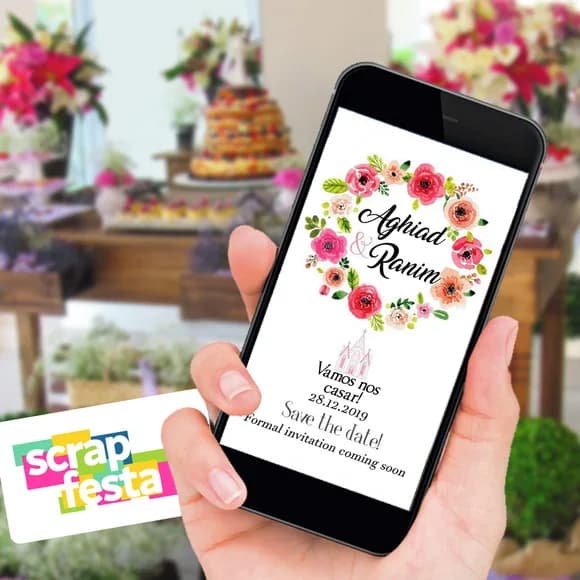 Convite Arte Digital Save the date
