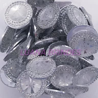 Chaton Transparente Redondo - 18mm - Pct C/30 Unidades