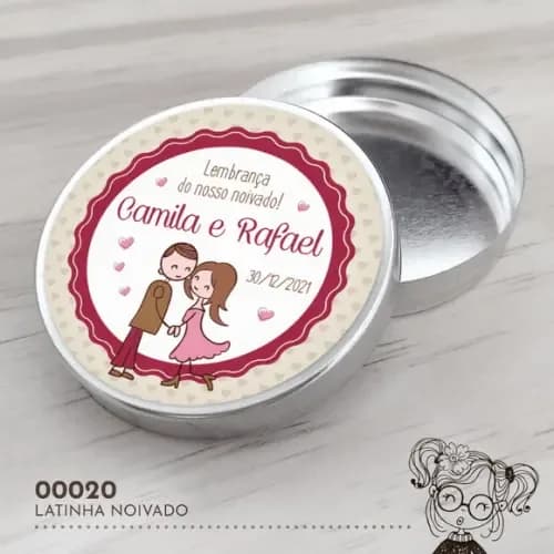 Latinha Adesivada Noivado - 00020