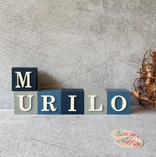 Cubos 6x6cm- Decoração Bebê