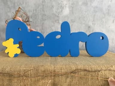 URSINHO POOH Letras de MDF -Nomes