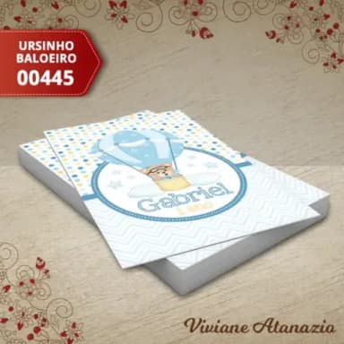 Adesivo Tubete Ursinho Baloeiro - 00445