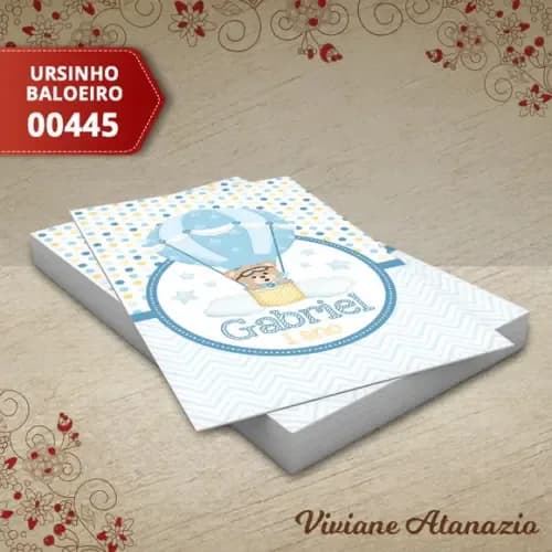 Adesivo Tubete Ursinho Baloeiro - 00445