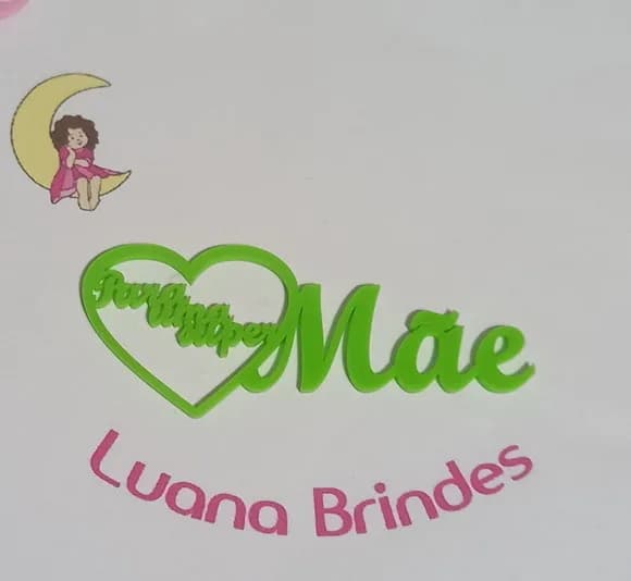 Plaquinhas para Uma Super Mãe Acrílico - 3 Peças