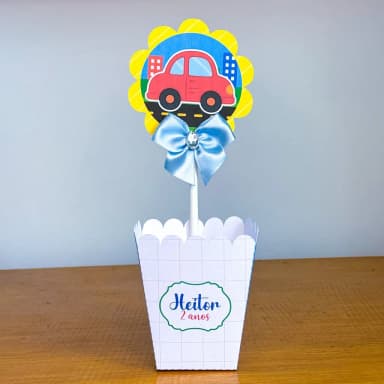 PEGUE E MONTE - Centro de Mesa CARRINHOS - Decoração de Festa | Lembrancinhas | Aniversário | Personalizados