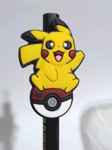 Lapís C/ponteira Pikachu - 4 Unidades
