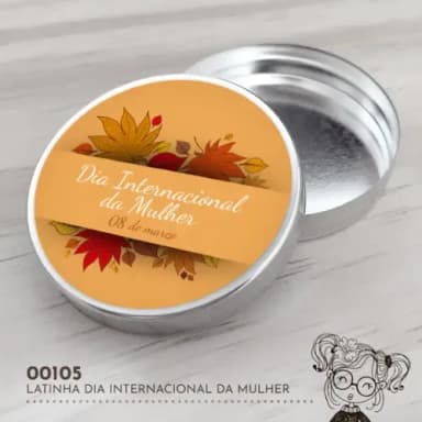 Latinha Adesivada Dia Internacional da Mulher - 00105