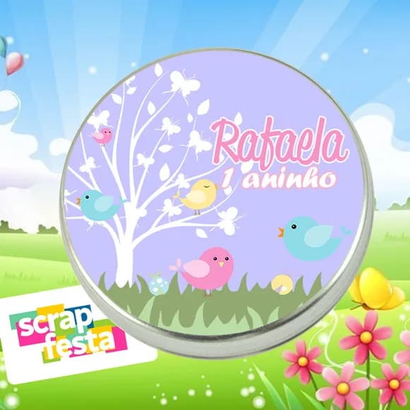 Latinhas Personalizadas Jardim Encantado