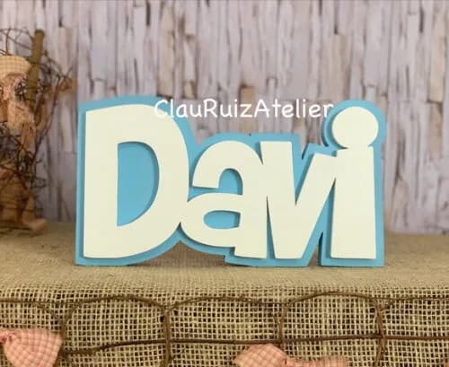 Decoração de Quarto Infantil - Sobreposição Nome em mdf