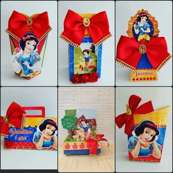 Kit 30 Lembrancinhas Branca de Neve