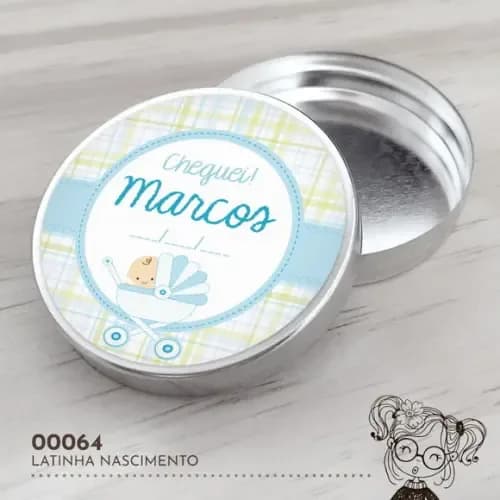 Latinha Adesivada Nascimento - 00064