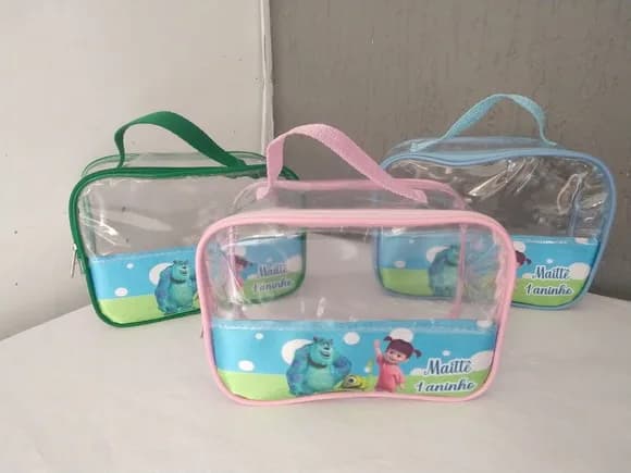 Bolsinha Personalizada. em Plástico Cristal