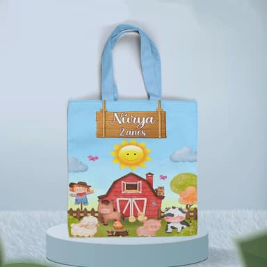 Sacolinha Ecobag Personalizada da Fazendinha