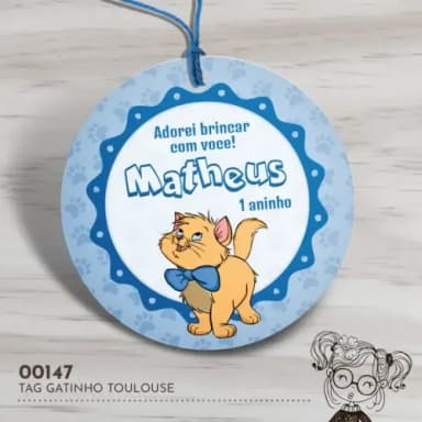 Tag Redonda Gatinho Toulouse - 00147
