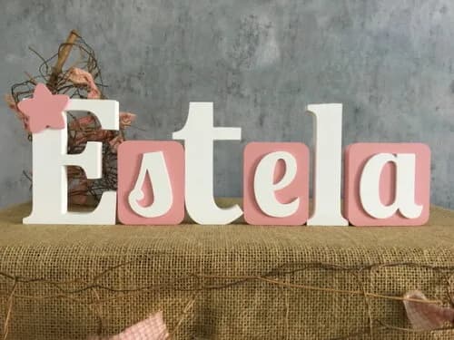 Letras de MDF BLOCOS ESTRELA