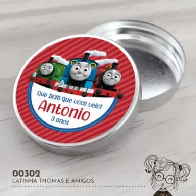 Latinha Adesivada Thomas e Amigos - 00302