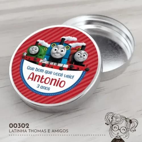 Latinha Adesivada Thomas e Amigos - 00302
