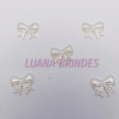 Chaton de Laço Creme - 14mm - pct c/100 unidades